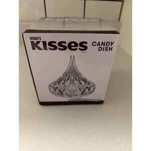 Hershey's Kisses Clear Crystal Covered Candy Dish by Godinger New in Box 5x5"